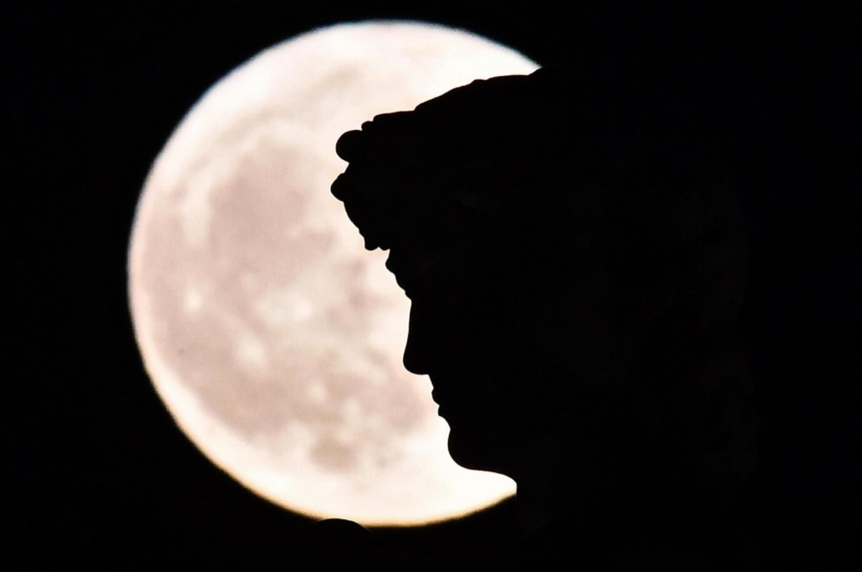 APTOPIX Italy Supermoon